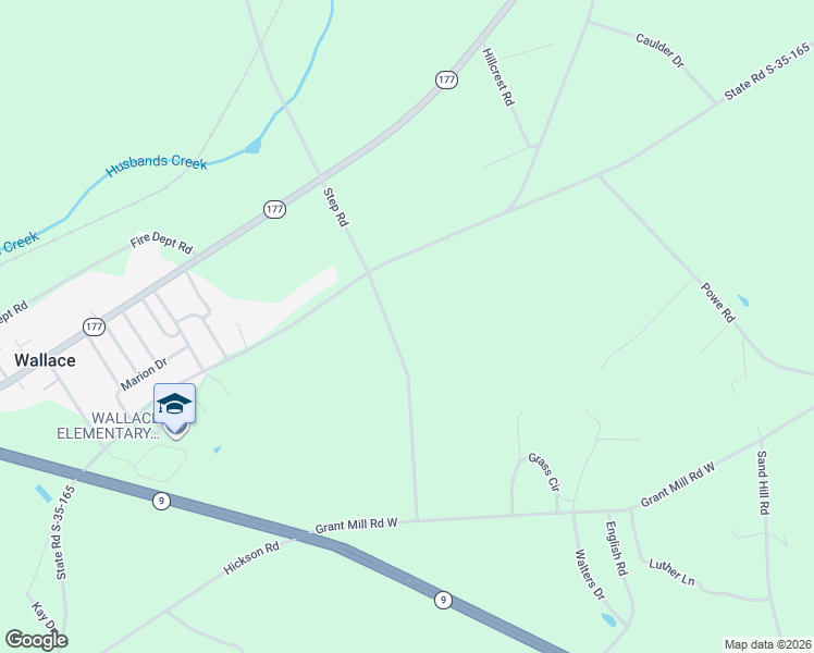 map of restaurants, bars, coffee shops, grocery stores, and more near 3765 Step Road in Wallace