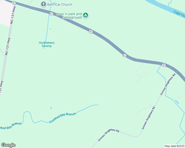 map of restaurants, bars, coffee shops, grocery stores, and more near North Carolina 87 in Elizabethtown
