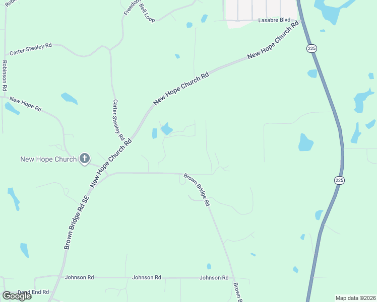 map of restaurants, bars, coffee shops, grocery stores, and more near 1345 Brown Bridge Road in Chatsworth
