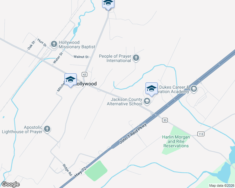map of restaurants, bars, coffee shops, grocery stores, and more near 6085 Bellefonte Road in Hollywood
