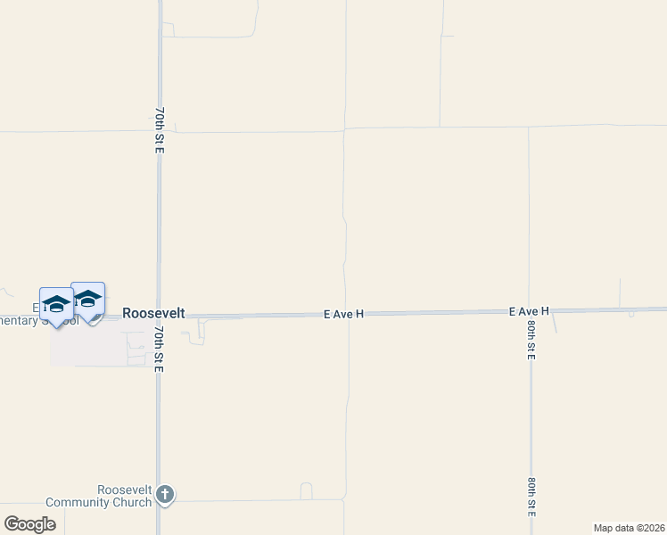 map of restaurants, bars, coffee shops, grocery stores, and more near 7361 East Avenue H in Lancaster