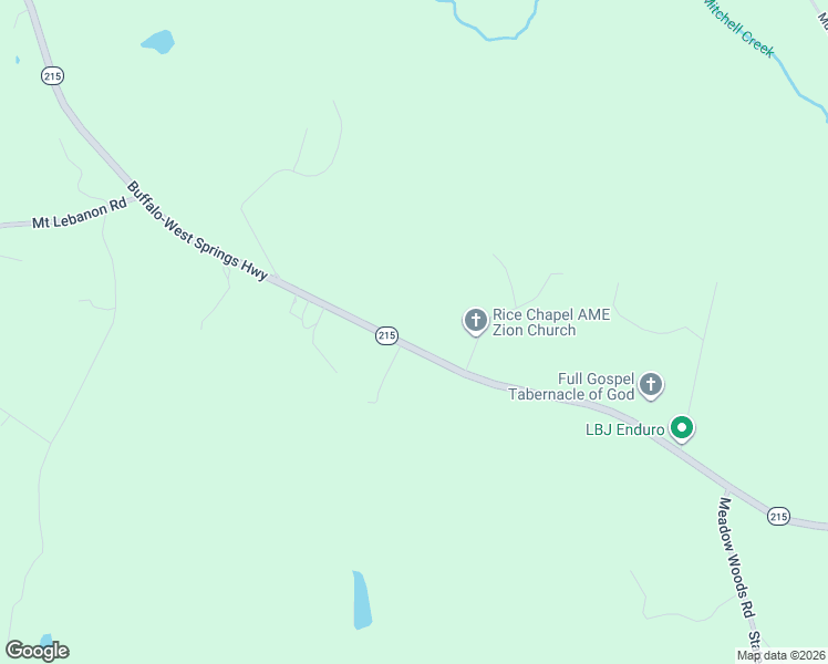 map of restaurants, bars, coffee shops, grocery stores, and more near 3052-3098 Buffalo-West Springs Highway in Buffalo