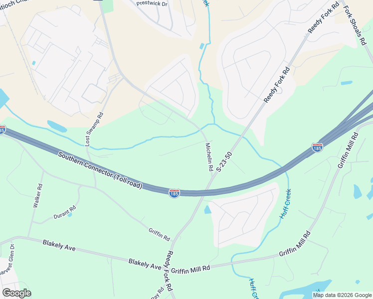 map of restaurants, bars, coffee shops, grocery stores, and more near 155 Michelin Road in Greenville