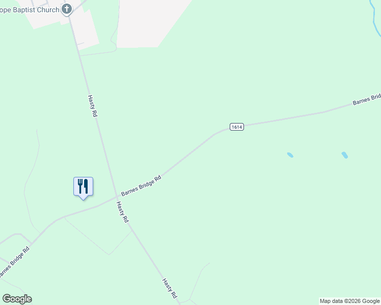 map of restaurants, bars, coffee shops, grocery stores, and more near 14056-14980 Barnes Bridge Road in Laurinburg