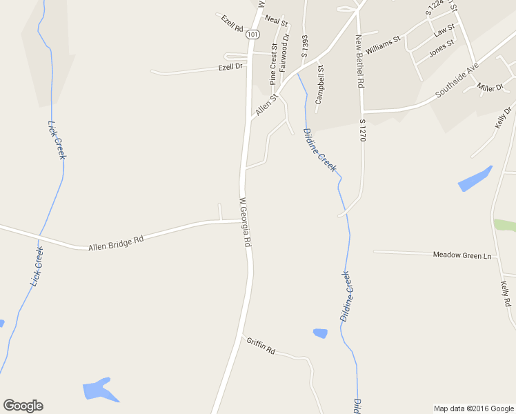 map of restaurants, bars, coffee shops, grocery stores, and more near 1329 West Georgia Road in Woodruff