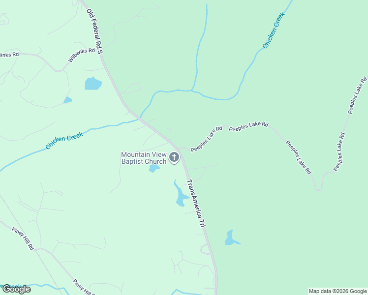 map of restaurants, bars, coffee shops, grocery stores, and more near 3816 Old Federal Road South in Chatsworth