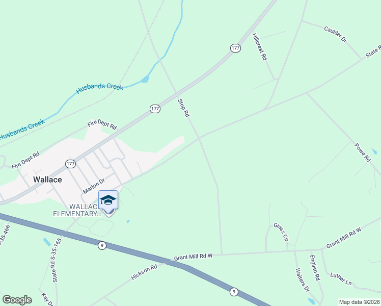 map of restaurants, bars, coffee shops, grocery stores, and more near 3501-3573 State Road S-35-165 in Wallace