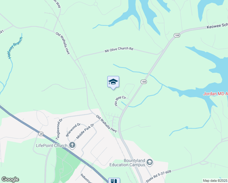 map of restaurants, bars, coffee shops, grocery stores, and more near 599 Benton Street in Seneca