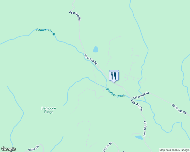 map of restaurants, bars, coffee shops, grocery stores, and more near Whispering Dale in Habersham County