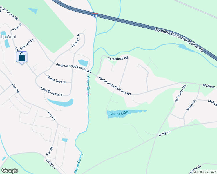 map of restaurants, bars, coffee shops, grocery stores, and more near 508 Piedmont Golf Course Road in Piedmont