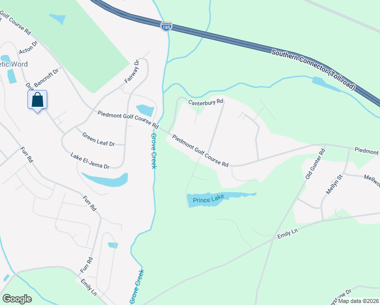 map of restaurants, bars, coffee shops, grocery stores, and more near 508 Piedmont Golf Course Road in Piedmont