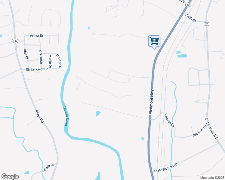 map of restaurants, bars, coffee shops, grocery stores, and more near 124 South Forty Road in Piedmont