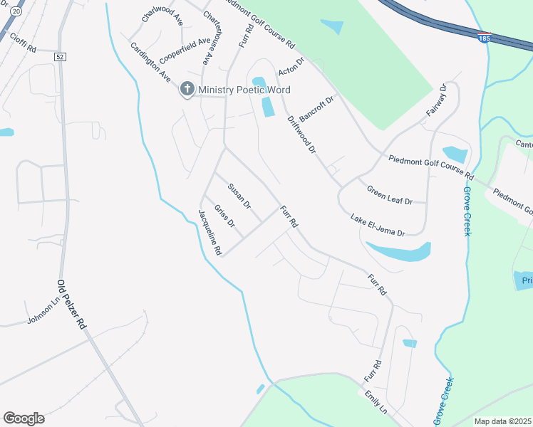map of restaurants, bars, coffee shops, grocery stores, and more near 403 Jacqueline Road in Piedmont