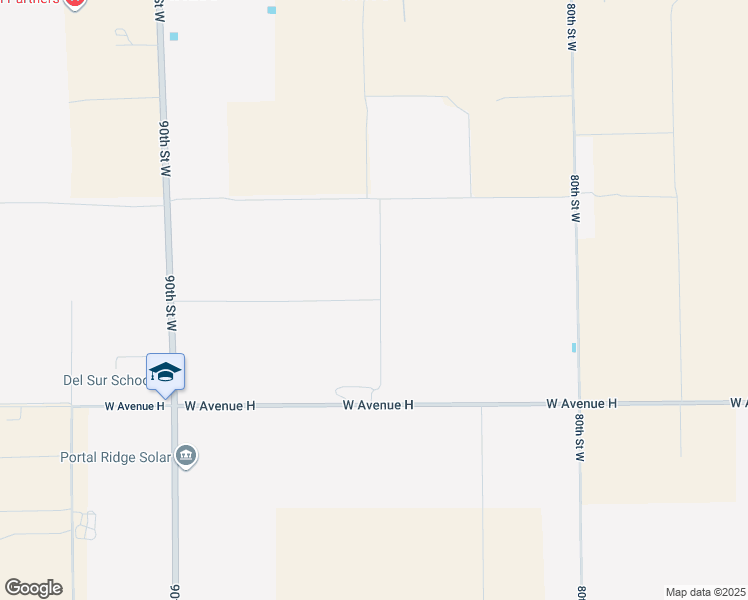 map of restaurants, bars, coffee shops, grocery stores, and more near 8539 West Avenue H in Lancaster