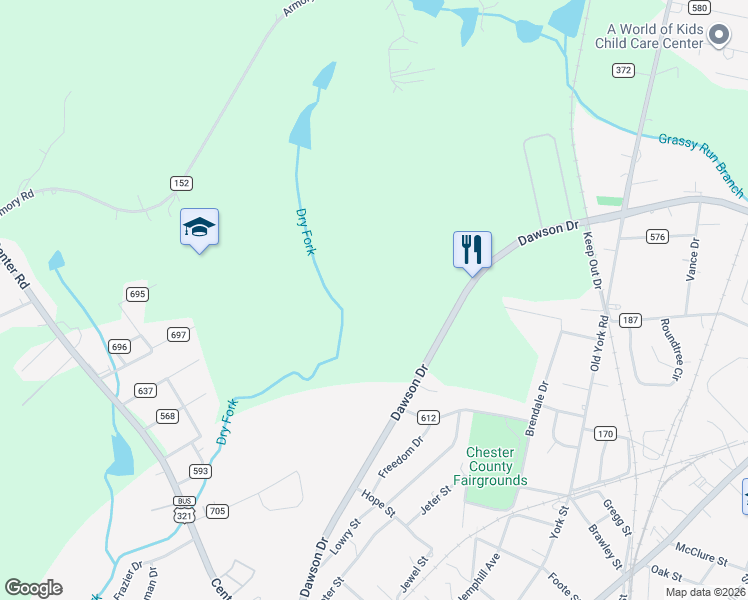 map of restaurants, bars, coffee shops, grocery stores, and more near in Chester