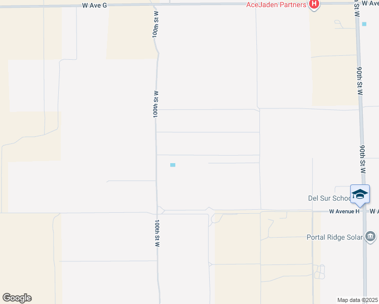 map of restaurants, bars, coffee shops, grocery stores, and more near 46124-46590 100th Street West in Lancaster