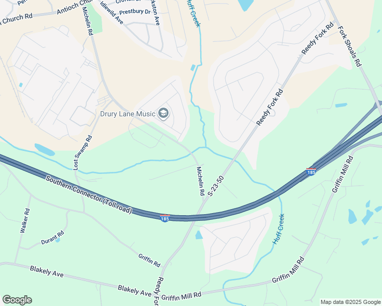 map of restaurants, bars, coffee shops, grocery stores, and more near 231 Michelin Road in Greenville