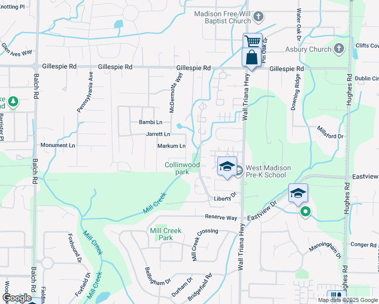 map of restaurants, bars, coffee shops, grocery stores, and more near 225 Jarrett Ln in Madison