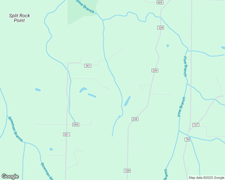 map of restaurants, bars, coffee shops, grocery stores, and more near 1122 County Road 361 in Pisgah