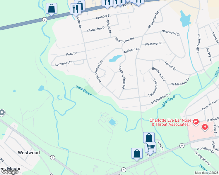 map of restaurants, bars, coffee shops, grocery stores, and more near 509 Mountainbrook Road in Lancaster