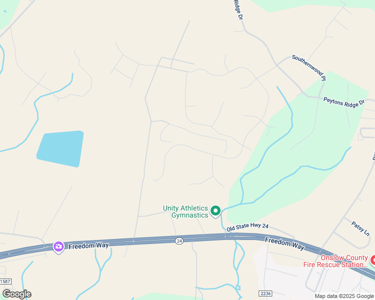 map of restaurants, bars, coffee shops, grocery stores, and more near 644 Aria Lane in Hubert