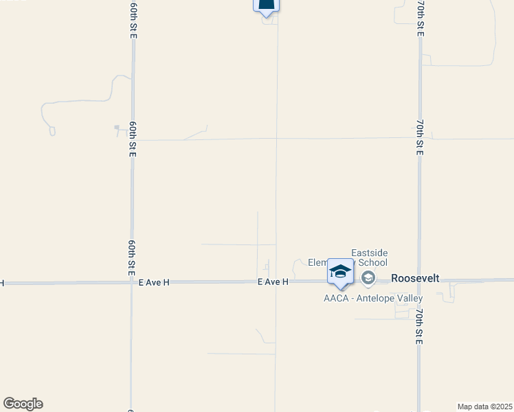 map of restaurants, bars, coffee shops, grocery stores, and more near 26 East Avenue G 12 in Lancaster