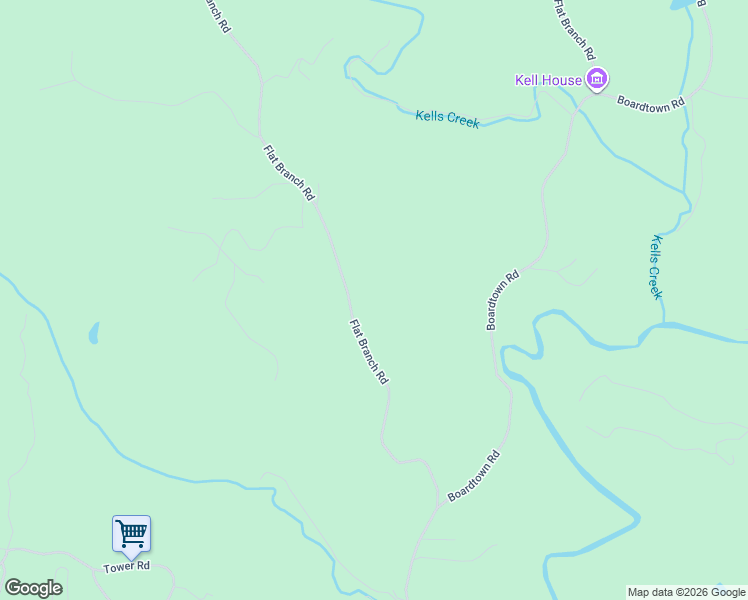 map of restaurants, bars, coffee shops, grocery stores, and more near 660 Flat Branch Road in Ellijay