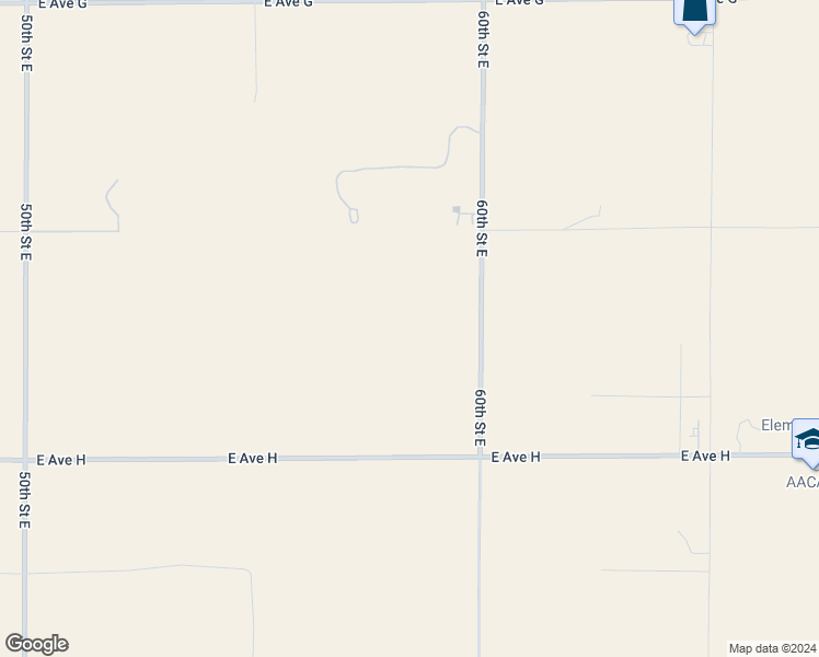 map of restaurants, bars, coffee shops, grocery stores, and more near 58th Street East in Los Angeles County