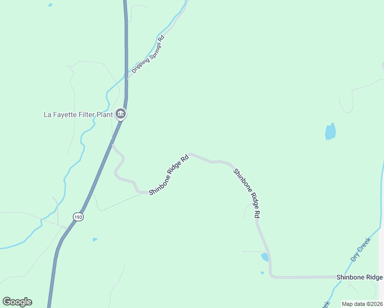 map of restaurants, bars, coffee shops, grocery stores, and more near 2578 Shinbone Ridge Road in LaFayette