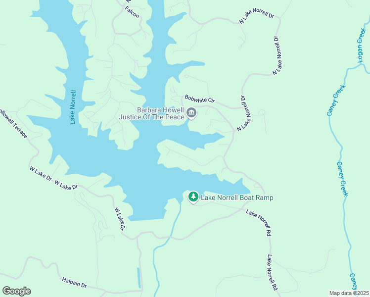 map of restaurants, bars, coffee shops, grocery stores, and more near 5502 Bluebird Street in Alexander