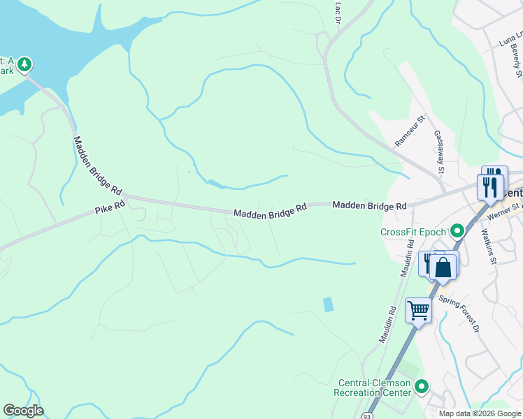 map of restaurants, bars, coffee shops, grocery stores, and more near 104 Plain Lane in Central
