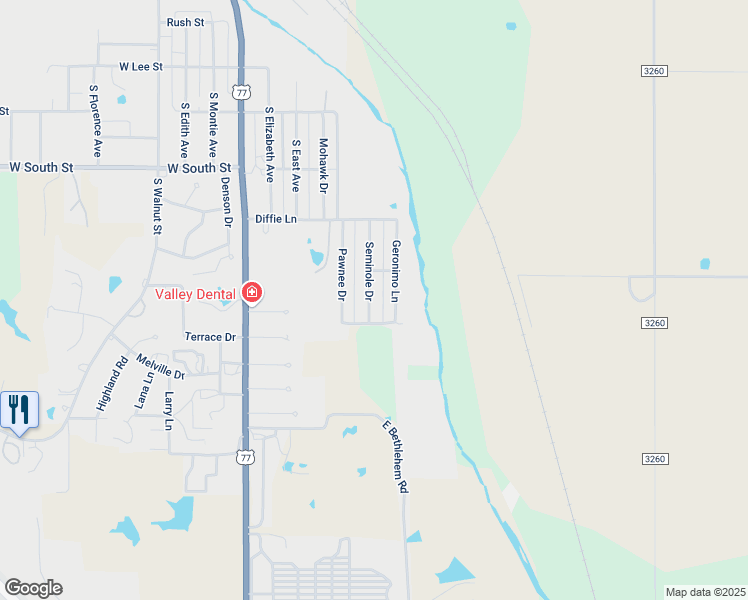 map of restaurants, bars, coffee shops, grocery stores, and more near 712 Seminole Drive in Pauls Valley