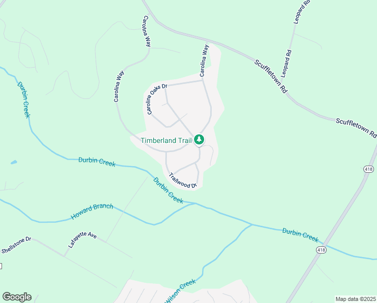 map of restaurants, bars, coffee shops, grocery stores, and more near 134 Carolina Way in Fountain Inn