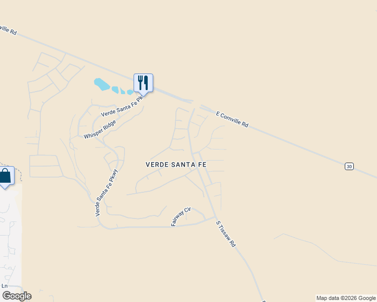 map of restaurants, bars, coffee shops, grocery stores, and more near 900 South Tissaw Road in Cornville