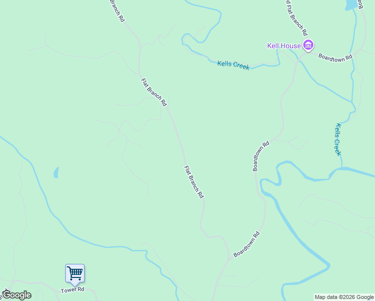 map of restaurants, bars, coffee shops, grocery stores, and more near 660 Flat Branch Road in Ellijay