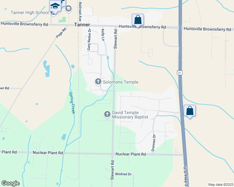 map of restaurants, bars, coffee shops, grocery stores, and more near 20021 Capital Hill Drive in Tanner