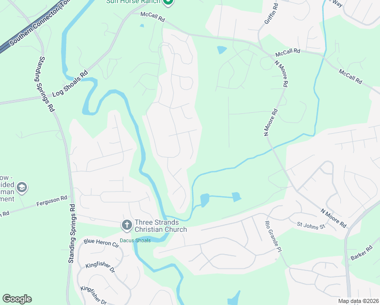 map of restaurants, bars, coffee shops, grocery stores, and more near 18 Witchita Lane in Simpsonville