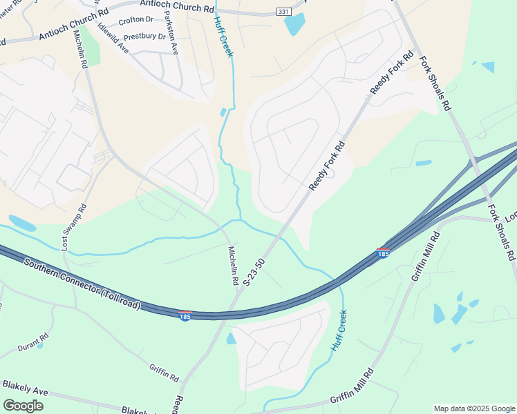 map of restaurants, bars, coffee shops, grocery stores, and more near 552 Pollyanna Drive in Greenville