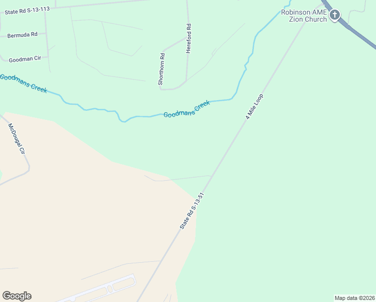 map of restaurants, bars, coffee shops, grocery stores, and more near 1004 Four Mile Loop in Cheraw