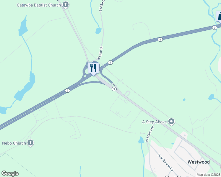 map of restaurants, bars, coffee shops, grocery stores, and more near 2085 West Meeting Street in Lancaster
