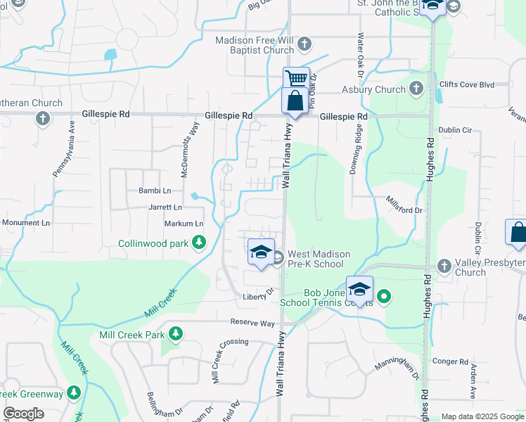 map of restaurants, bars, coffee shops, grocery stores, and more near 100 Michael Avenue in Madison