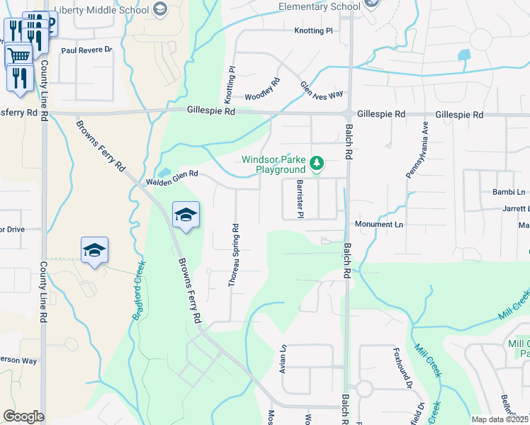 map of restaurants, bars, coffee shops, grocery stores, and more near 230 Emerson Court in Madison