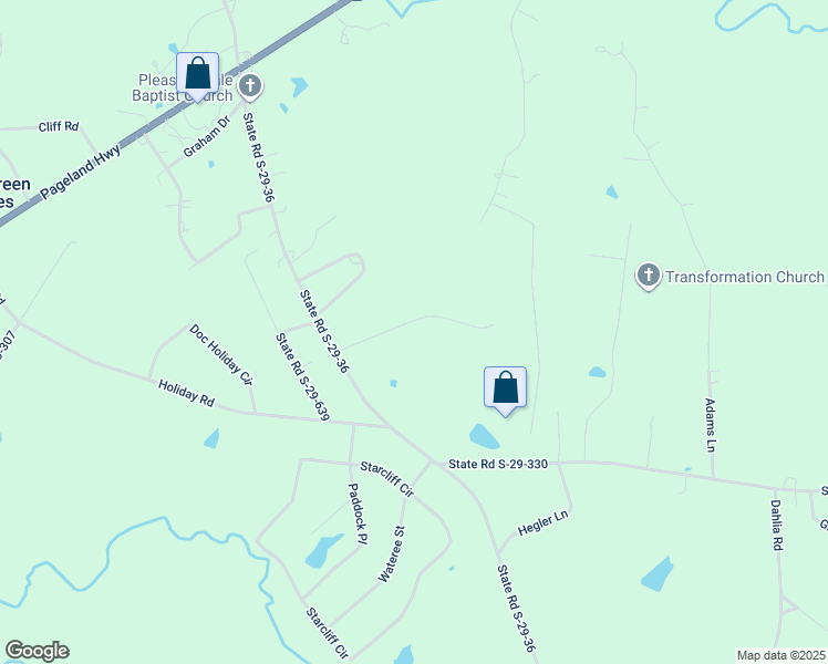 map of restaurants, bars, coffee shops, grocery stores, and more near 375 South Potter Road in Lancaster