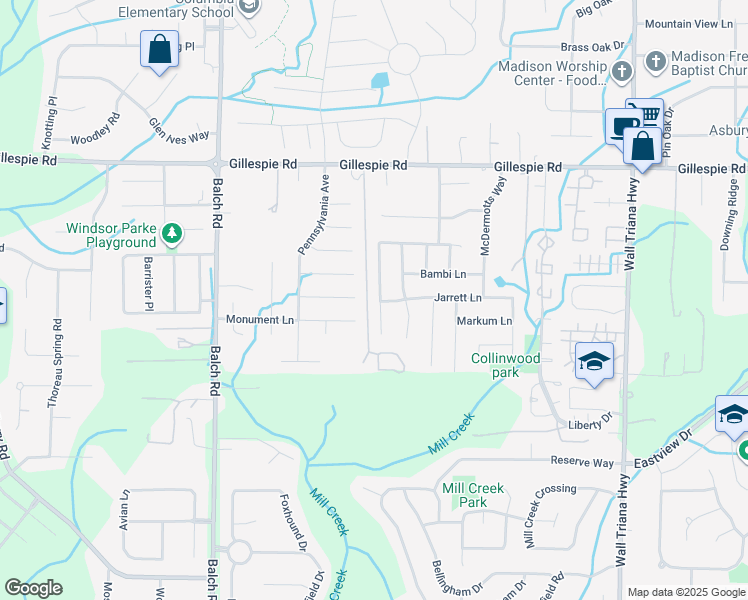 map of restaurants, bars, coffee shops, grocery stores, and more near 152 Clover Ridge Drive in Madison
