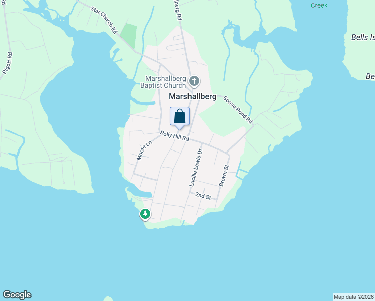map of restaurants, bars, coffee shops, grocery stores, and more near 137-237 Polly Way Ln in Carteret