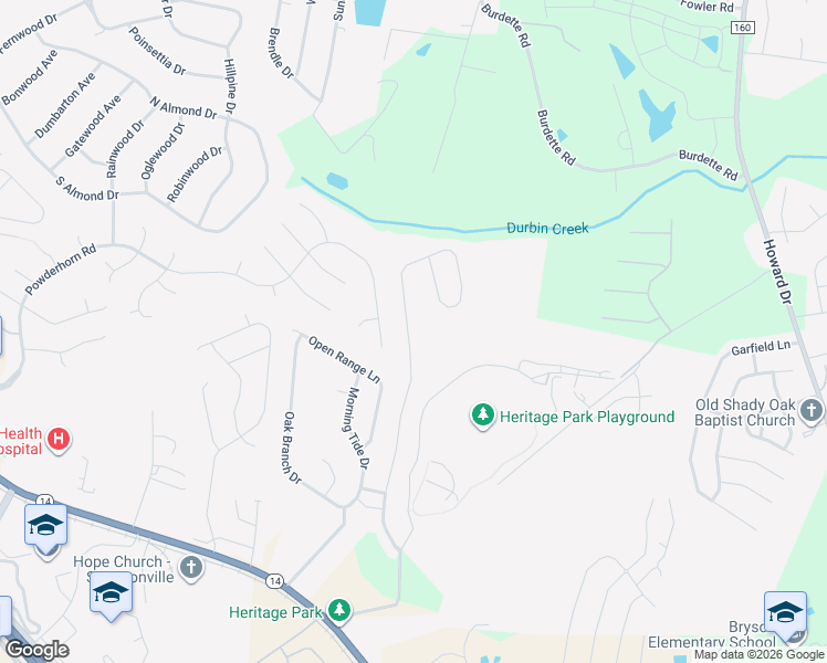 map of restaurants, bars, coffee shops, grocery stores, and more near 200 Heritage Point Drive in Simpsonville