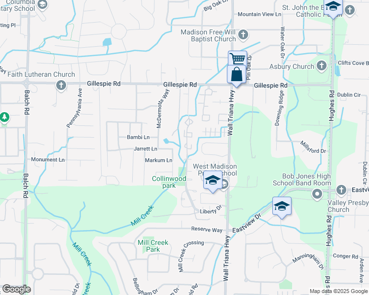 map of restaurants, bars, coffee shops, grocery stores, and more near 1910 Liberty Drive in Madison