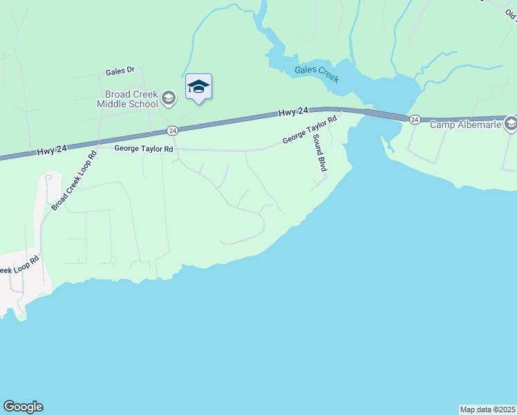 map of restaurants, bars, coffee shops, grocery stores, and more near 281 Bay Run in Newport