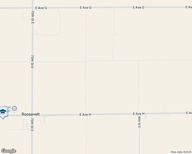 map of restaurants, bars, coffee shops, grocery stores, and more near 0 East Avenue G 12 in Lancaster