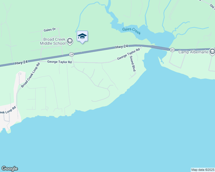 map of restaurants, bars, coffee shops, grocery stores, and more near 281 Bay Run in Newport